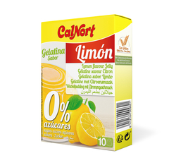 Gélatine saveur Citron 0% sucres 28 g CALNORT