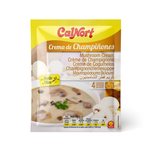 Crème de Champignons avec l’huile d’Olive, sachet 66 g