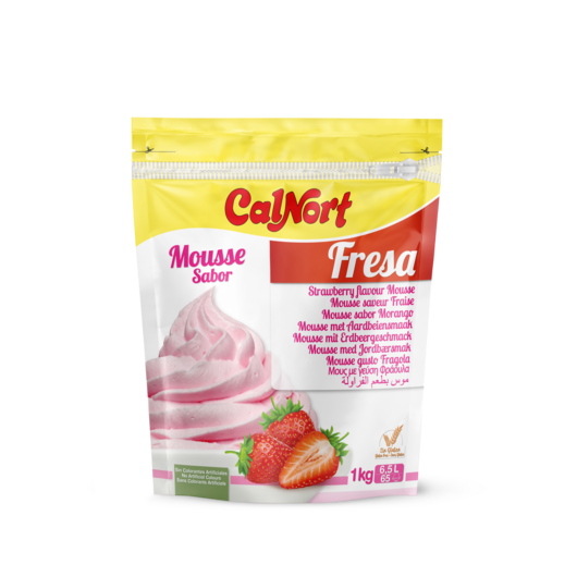 Mousse saveur Fraise 1 kg CALNORT