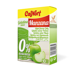 Gélatine saveur Pomme 0% sucres 28 g CALNORT