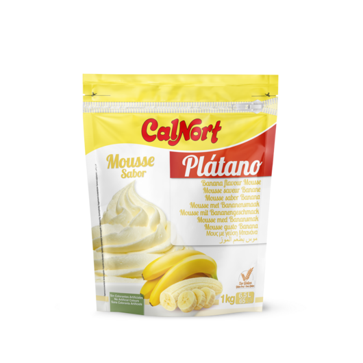 Banana flavour Mousse 1 kg CALNORT