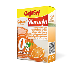 Gélatine saveur Orange 0% sucres 28 g CALNORT